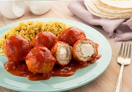 ALBONDIGAS RELLENAS JAMON Y QUESO